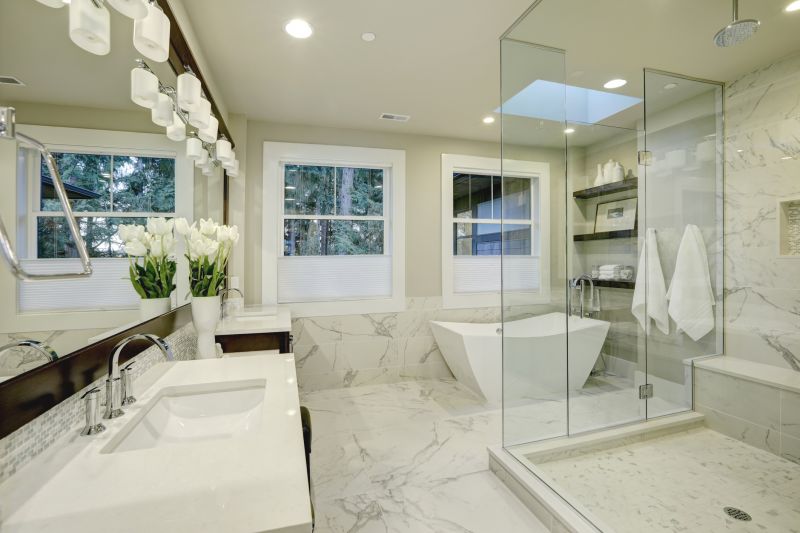 Luxurious Bathroom with Marble Accents